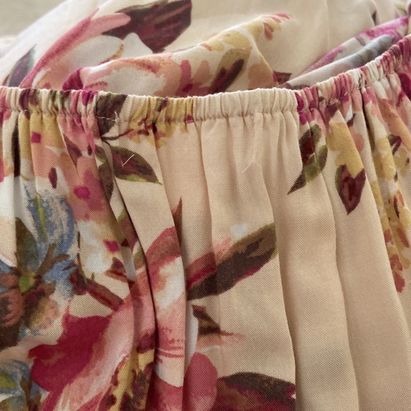 Band of Gypsies long floral faux wrap dress boho medium - Picture 6 of 15